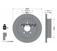 Textar Disque de frein 92149303