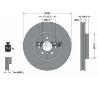 TEXTAR 92150605 Disque de frein