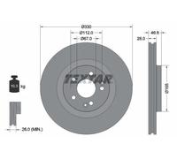 TEXTAR 92151005 Disque de frein