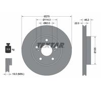 TEXTAR 92163803 Disque de frein