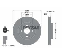 2x Disque de frein ventilé de l'intérieur 92166803 TEXTAR pour MAZDA 2