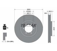 TEXTAR 92180003 Disque de frein