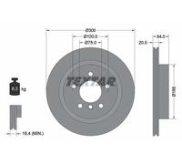 2x Disque de frein TEXTAR 92196605 convient pour BMW