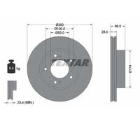 TEXTAR 92203003 Disque de frein