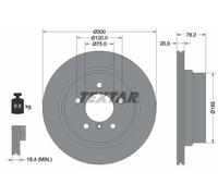 Textar Disque de frein 92227103 ventilé de l'intérieur Lot de 2 pour BMW 1 Coupé