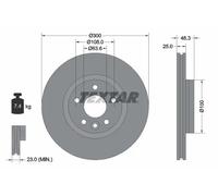 2x Disque de frein TEXTAR 92255703 convient pour VOLVO