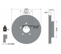 2x Disque de frein ventilé de l'intérieur 92267503 TEXTAR pour MAZDA 3 CX-3