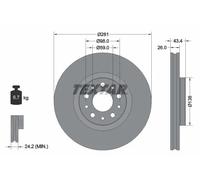 Disque de frein TEXTAR 92304803