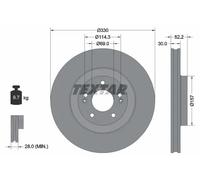 TEXTAR 92315003 Disque de frein