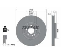 TEXTAR 92323305 Disque de frein