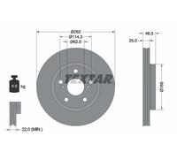 TEXTAR 92341103 Disque de frein
