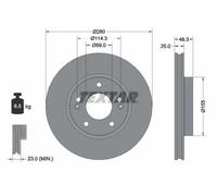 TEXTAR 92351203 Disque de frein