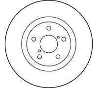 2x Disque de frein ventilé DF1437 TRW pour SUBARU TOYOTA