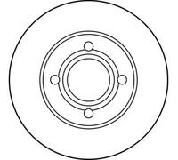 Disque de frein TRW DF1530 pour AUDI 80 B4 Saloon (8C2) 2.0 1991-1992