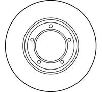 2x Disque de frein ventilé DF1803 TRW pour LAND ROVER RANGE ROVER I DISCOVERY I