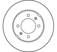 Disque de frein TRW DF1829 avant, ventilé, 1 pièce