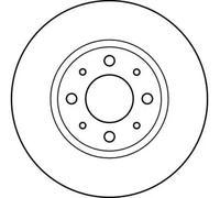 Disque de frein TRW DF2621 avant, ventilé, 1 pièce