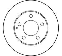 2x Disque de frein ventilé DF2704 TRW pour MAZDA FORD USA
