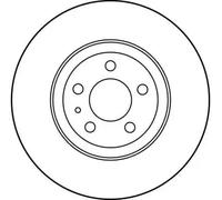Disque de frein TRW DF2759 avant, ventilé, 1 pièce