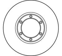 Disque de frein TRW DF3049 avant, ventilé, à haute teneur en carbone, 1 pièce