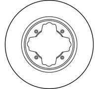 2x Disque de frein ventilé DF3084 TRW pour HONDA ACCORD V Aerodeck