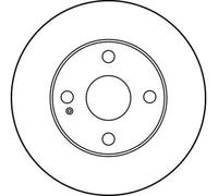 2x Disque de frein ventilé DF3089 TRW pour MAZDA 323 S IV 323 C IV 323 F IV 1300