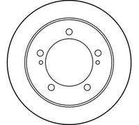 2x Disque de frein ventilé DF3165 TRW pour SUZUKI GEO