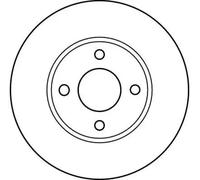 2x Disque de frein ventilé DF4018 TRW pour NISSAN ALMERA I ALMERA I Hatchback