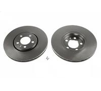 2x Disque de frein ventilé DF4027 TRW pour AUDI SKODA VW SEAT