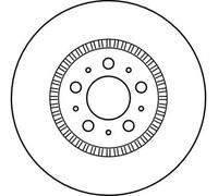 Disque de frein TRW DF4053S avant, ventilé, 1 pièce