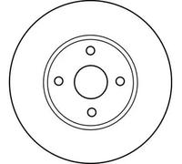 Disque de frein TRW DF4121 avant, ventilé, 1 pièce