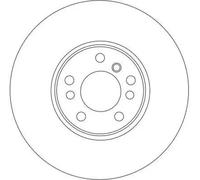 2x Disque de frein ventilé DF4187S TRW pour BMW X5 X3