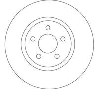 2x Disque de frein ventilé DF4190 TRW pour CHRYSLER PT CRUISER