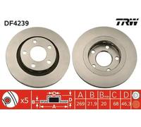 TRW DF4239 Jeu de Disques de Frein