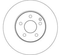 Disque de frein TRW DF4261 avant, ventilé, 1 pièce