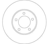 2x Disque de frein ventilé DF4384 TRW pour MAZDA 5 3 3 A trois volumes