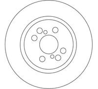 2x Disque de frein ventilé DF4415S TRW pour TOYOTA COROLLA Verso