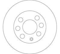 Disque de frein TRW DF4439 avant, ventilé, à haute teneur en carbone, 1 pièce