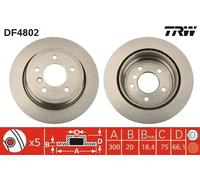 2x Disque de frein ventilé DF4802 TRW pour BMW 3 Touring X1 3 Coupé 3 1