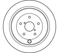 Disque de frein TRW DF4929 arrière, ventilé, 1 pièce