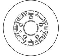 2x Disque de frein ventilé DF6068 TRW pour MAZDA MX-5 III