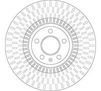 TRW Disque de frein DF6216 avant ventilé – 1 pièce
