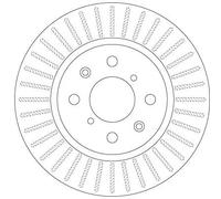 TRW Disque de frein DF6232 avant ventilé – 1 pièce