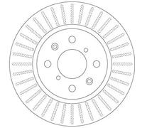 Disque de frein TRW DF6232 avant, ventilé, 1 pièce