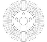 Disque de frein TRW DF6234 avant, ventilé, 1 pièce