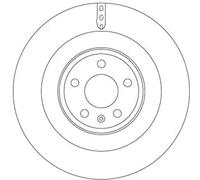 2x Disque de frein ventilé DF6343S TRW pour AUDI A7 Sportback A8 D4 A6 C7