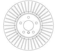 Disque de frein TRW DF6408S avant, ventilé, 1 pièce