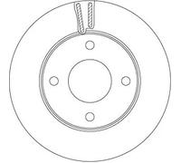 Disque de frein TRW DF6417 avant, ventilé, 1 pièce