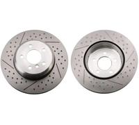 2x Disque de frein ventilé DF6601S TRW pour BMW 3 4 Coupé 3 Gran Turismo