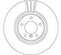 TRW DF6609S Disque de frein